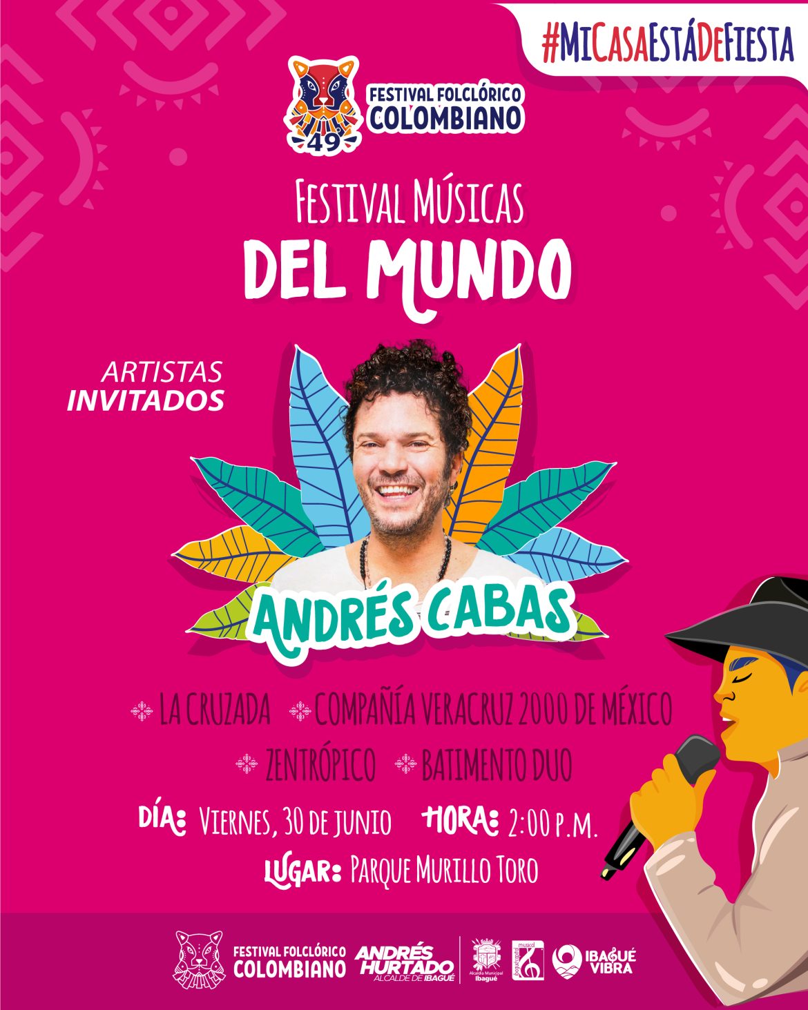 Ven a Ibagué y vive el Festival Folclórico Colombiano, porque #MiCasaEstáDeFiesta